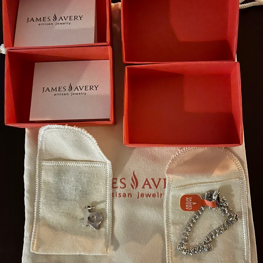 James Avery Texas charm and bracelet